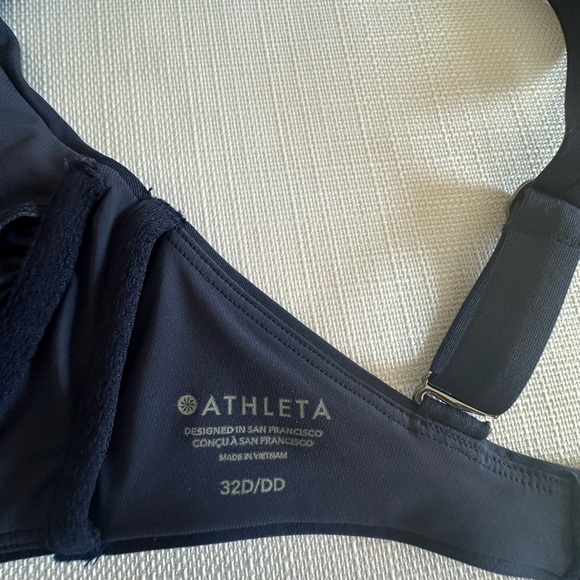 Navy Blue Athleta Surge Shorts + 2 Bikini 👙 Tops - Picture 6 of 9